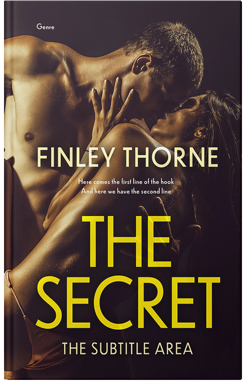Front view of Premade Erotica Book Cover - Old Gold