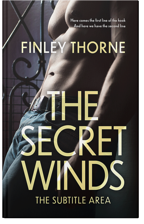 Front view of Premade Erotica Book Cover - Grain Brown