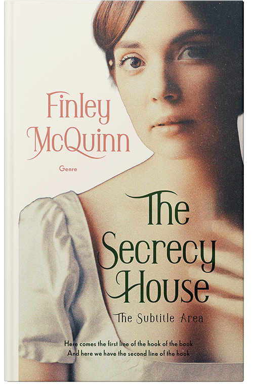 Front view of Premade Historical Book Cover - Bone