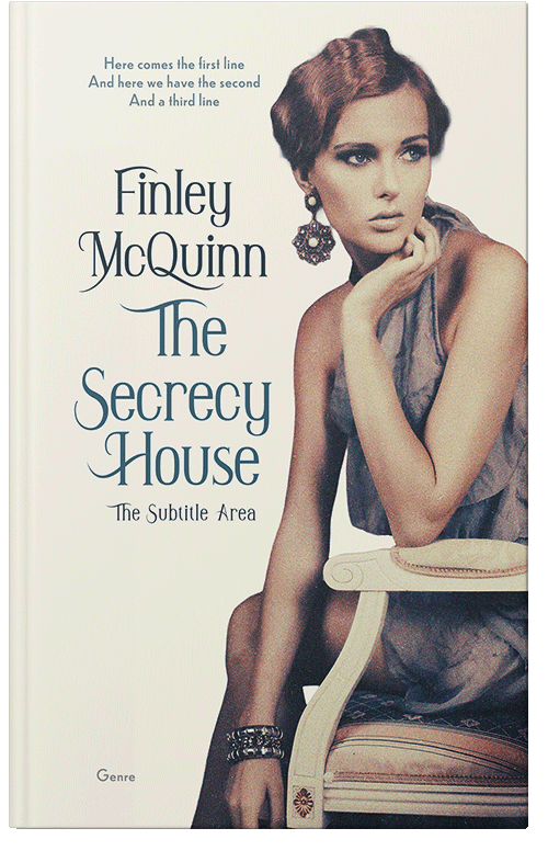 Front view of Premade Historical Book Cover - Bright Gray #36456 | BookCoverZone*