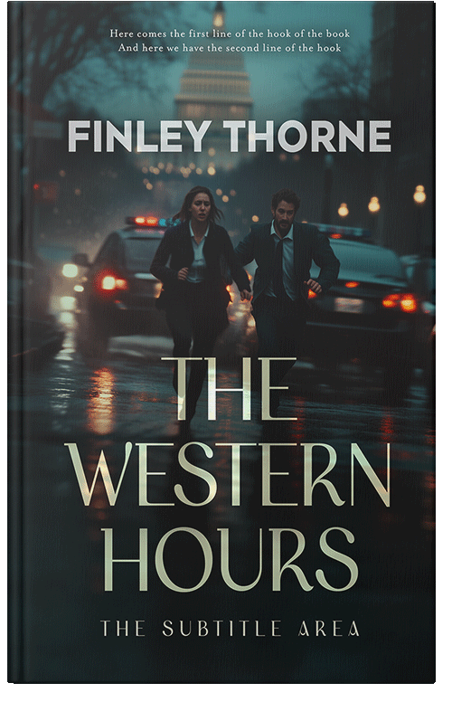 Front view of Premade Mystery & Thriller & Suspense Book Cover - Outer Space