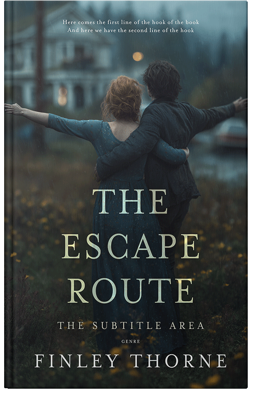 Front view of Premade Mystery & Thriller & Suspense Book Cover - Outer Space