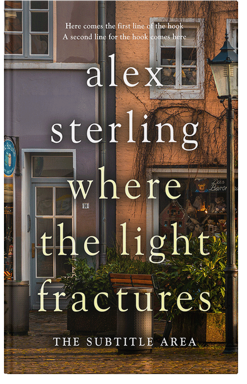Front view of Premade Literary Fiction Book Cover - Quill Gray #36504 | BookCoverZone*