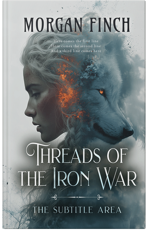 Front view of Premade Fantasy Book Cover - Limed Spruce