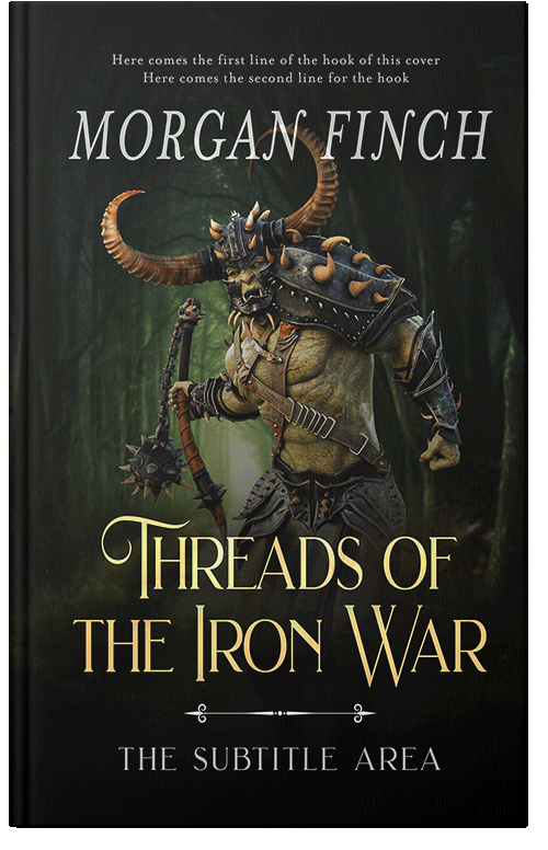 Front view of Premade Fantasy Book Cover - Rangoon Green