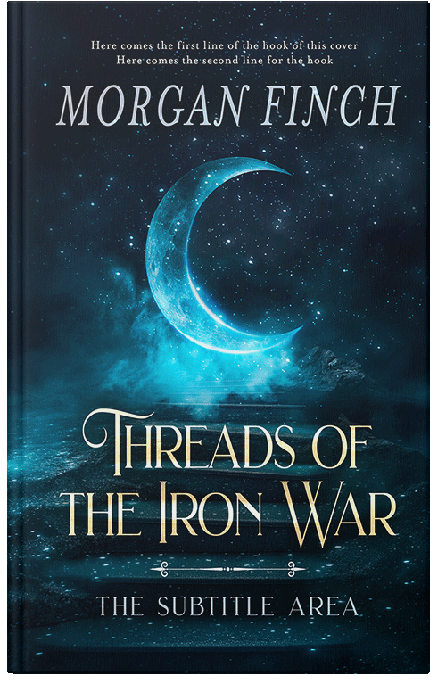 Front view of Premade Fantasy Book Cover - Black Pearl