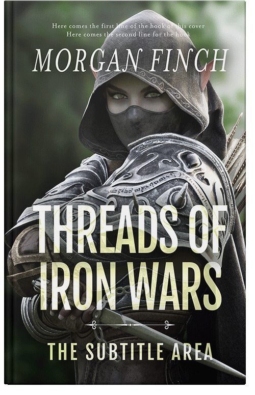 Front view of Premade Fantasy Book Cover - Heavy Metal