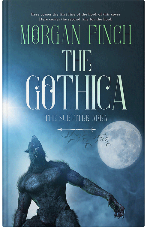 Front view of Premade Horror Book Cover - Elephant