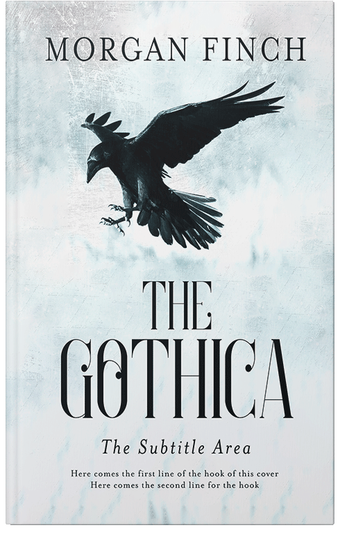 Front view of Premade Horror Book Cover - Aqua Haze
