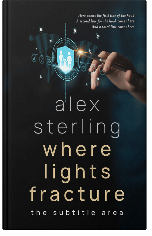 Front view of Premade Business Book Cover - Ebony #36565 | BookCoverZone*