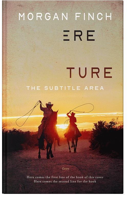 Front view of Premade Western Book Cover - Straw #36649 | BookCoverZone*