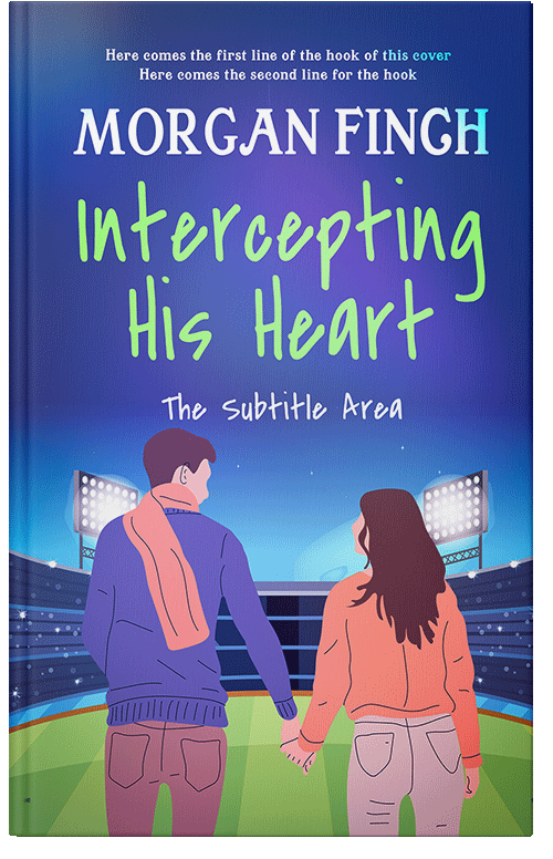 Front view of Premade Romance Book Cover - Azure #36668 | BookCoverZone*