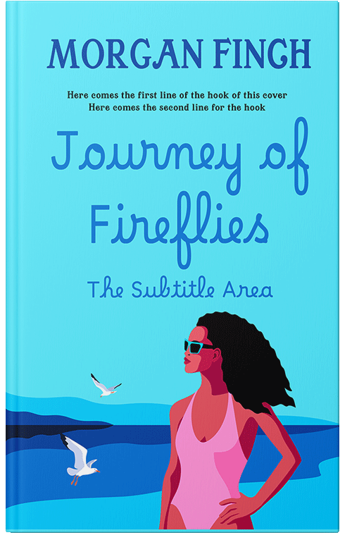Front view of Premade Travel Book Cover - Malibu #36680 | BookCoverZone