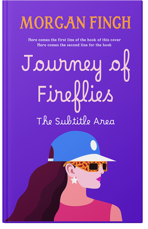 Front view of Premade Chick Lit Book Cover - Purple Heart #36681 | BookCoverZone