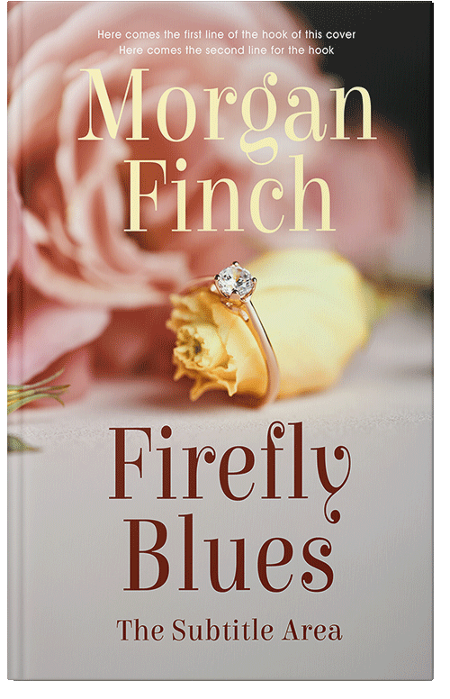 Front view of Premade Romance Book Cover - Soft Amber #36687 | BookCoverZone