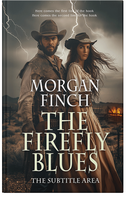 Front view of Premade Western Book Cover - Taupe #36697 | BookCoverZone