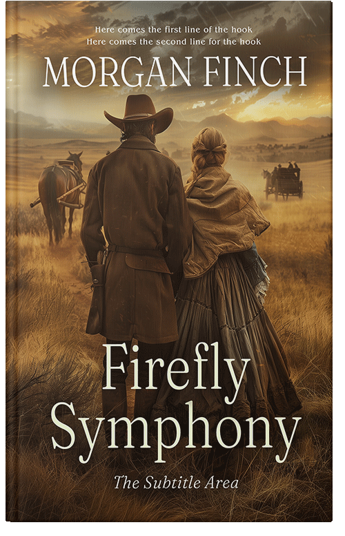 Front view of Premade Western Book Cover - Brown Derby #36701 | BookCoverZone