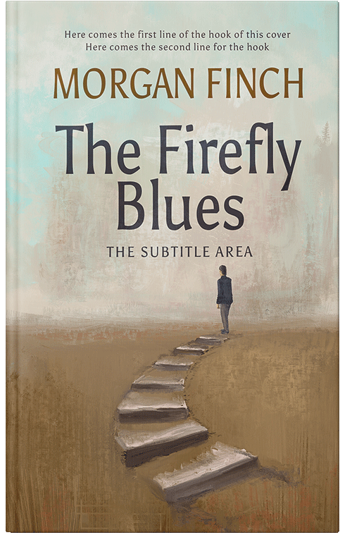 Front view of Premade Poetry Book Cover - Swirl #36751 | BookCoverZone*