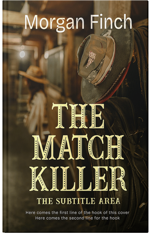 Front view of Premade Western Book Cover - El Paso #36764 | BookCoverZone*