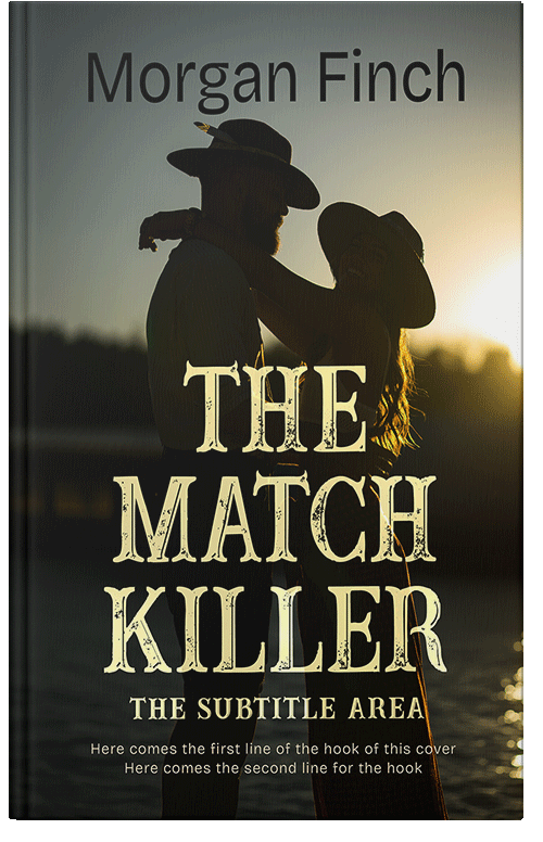 Front view of Premade Western Book Cover - Winter Hazel #36765 | BookCoverZone*