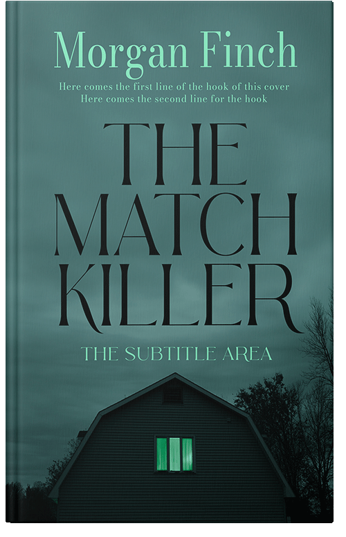 Front view of Premade Mystery & Thriller & Suspense Book Cover - Faded Jade #36767 | BookCoverZone