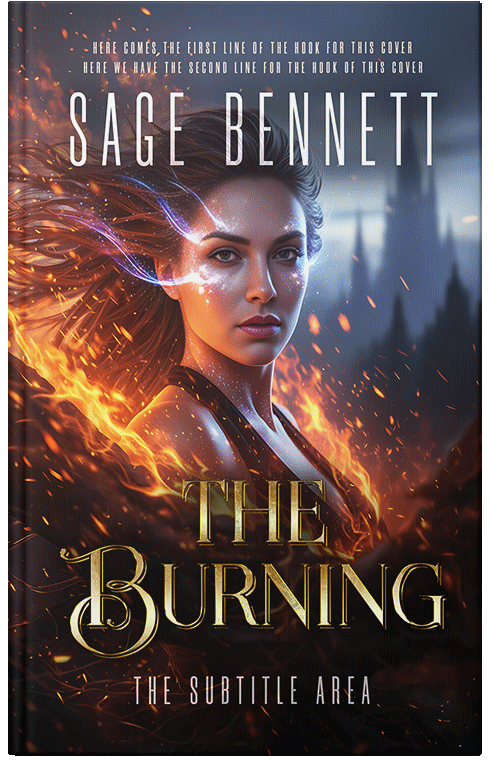 Front view of Premade Fantasy Book Cover - Thunder #36787 | BookCoverZone