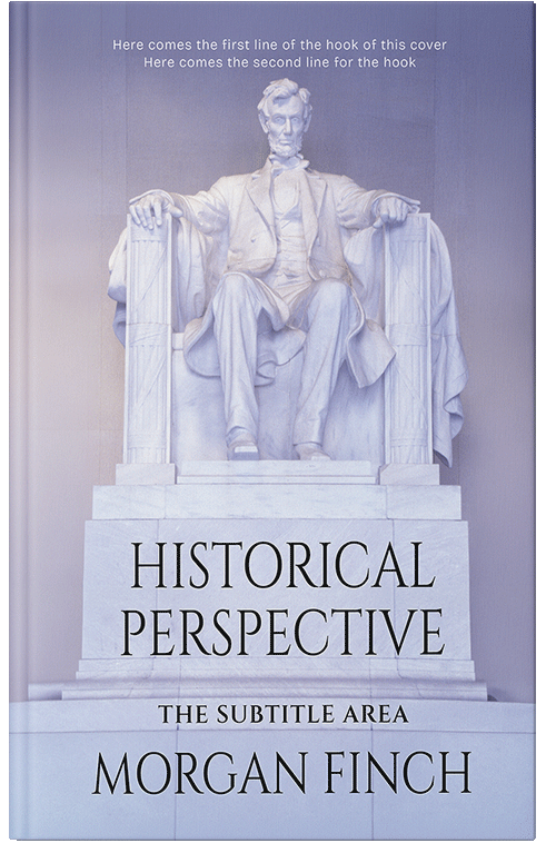 Front view of Premade History Book Cover - Blue Haze #36794 | BookCoverZone*