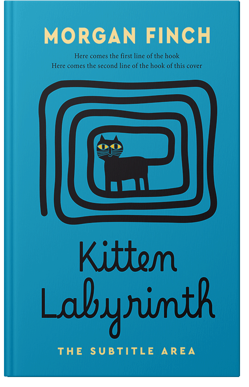 Front view of Premade Children's Book Cover - Pacific Blue #36874 | BookCoverZone*