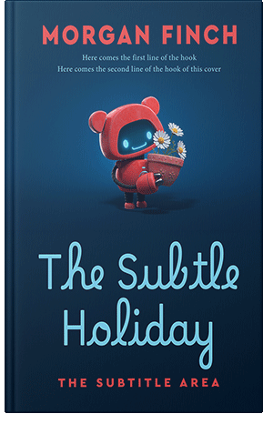 Premade Book Cover Blue Whale