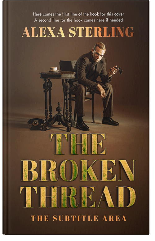Front view of Premade Mystery & Thriller & Suspense Book Cover - Metallic Bronze #36957 | BookCoverZone
