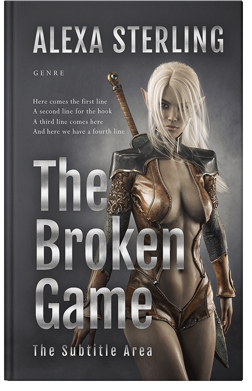 Front view of Premade Fantasy Book Cover - Mine Shaft #36988 | BookCoverZone