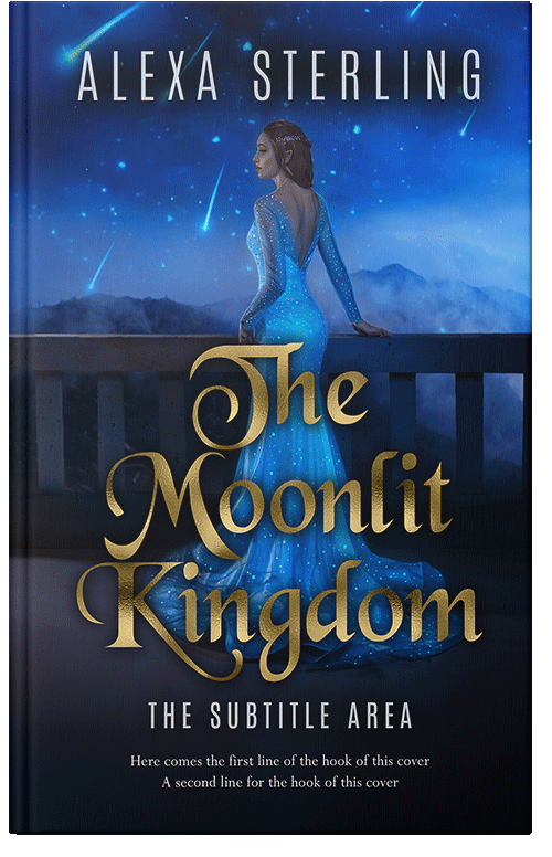 Front view of Premade Fantasy Book Cover - Ebony #37014 | BookCoverZone*