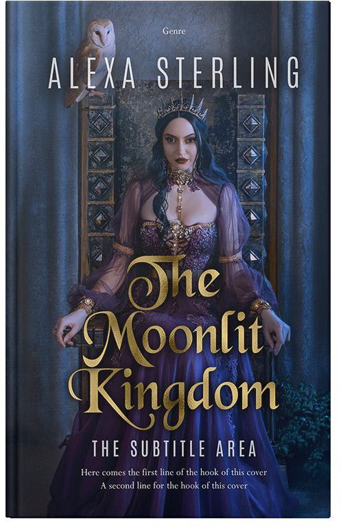 Front view of Premade Fantasy Book Cover - Ebony Clay #37017 | BookCoverZone*