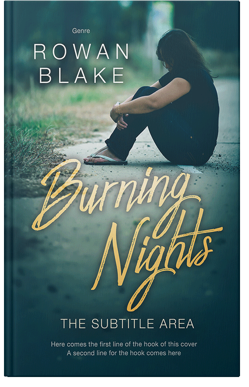 Front view of Premade Teen & Young Adult Book Cover - Nile Blue #37218 | BookCoverZone*