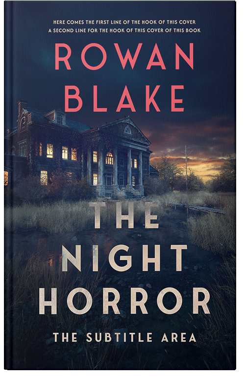 Front view of Premade Horror Book Cover - Big Stone #37277 | BookCoverZone