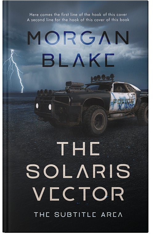 Front view of Premade Apocalyptica Book Cover - Ebony Clay #37294 | BookCoverZone
