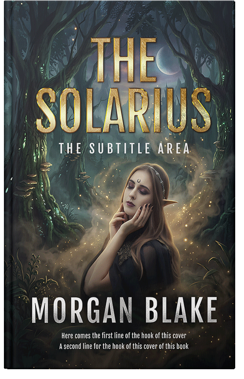 Front view of Premade Fantasy Book Cover - Outer Space #37322 | BookCoverZone