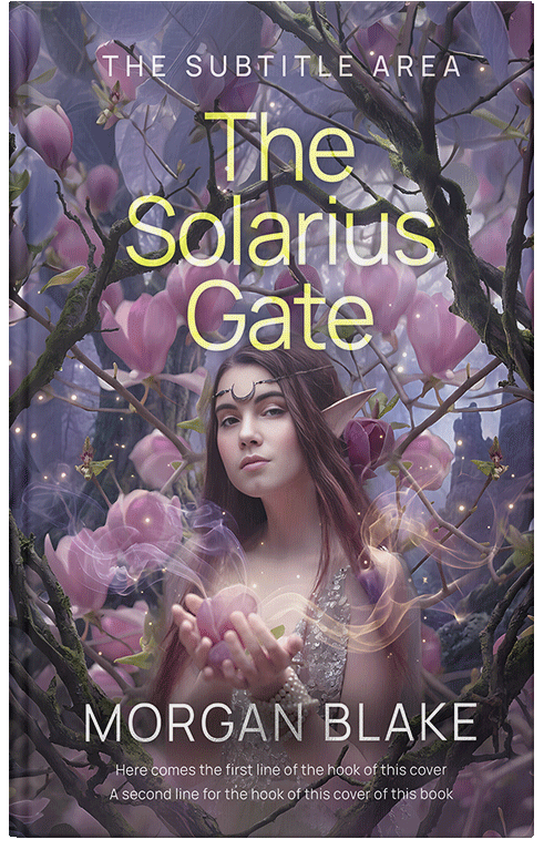 Front view of Premade Fantasy Book Cover - Old Lavender #37324 | BookCoverZone