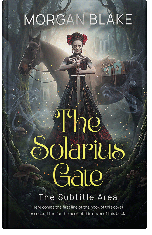 Front view of Premade Fantasy Book Cover - Shark #37329 | BookCoverZone