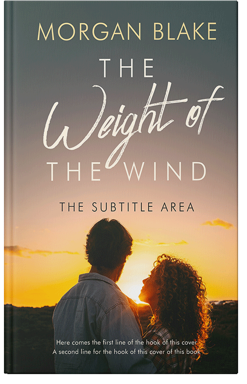 Front view of Premade Romance Book Cover - Fuscous Gray #37357 | BookCoverZone