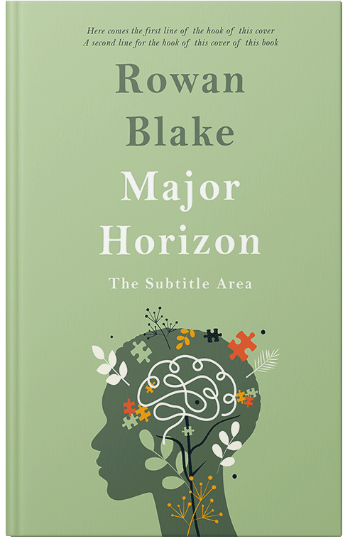 Front view of Premade Self-Improvement & Self-Help Book Cover - Swamp Green #37378 | BookCoverZone