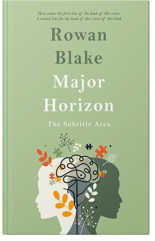 Front view of Premade Self-Improvement & Self-Help Book Cover - Swamp Green #37379 | BookCoverZone
