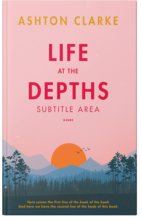 Front view of Premade Literary Fiction Book Cover - Blue Bayoux