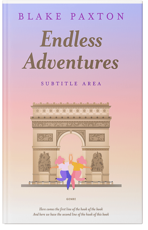 Front view of Premade Travel Book Cover - Dust Storm