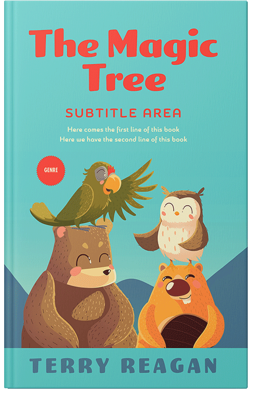 Front view of Premade Nature Book Cover - Downy