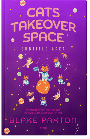 Premade Book Cover Purple