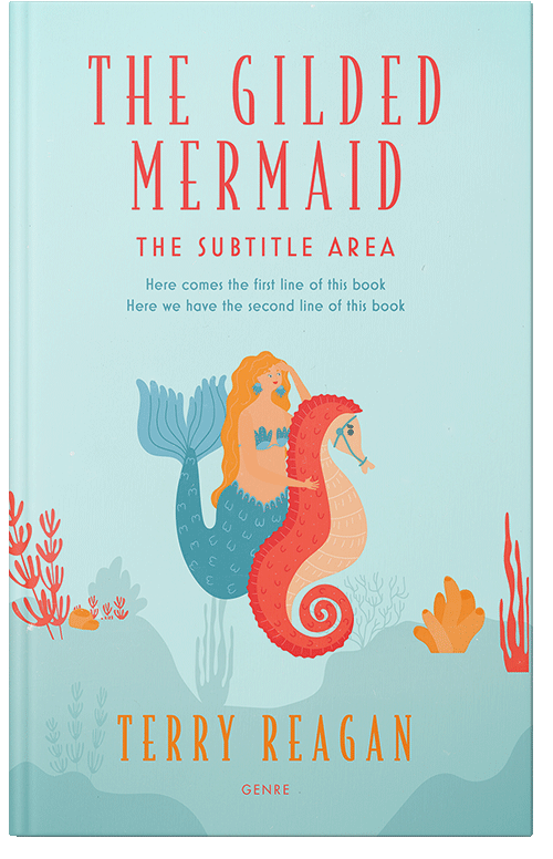 Front view of Premade Fantasy Book Cover - Jagged Ice