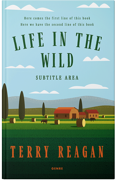 Front view of Premade Literary Fiction Book Cover - Parsley