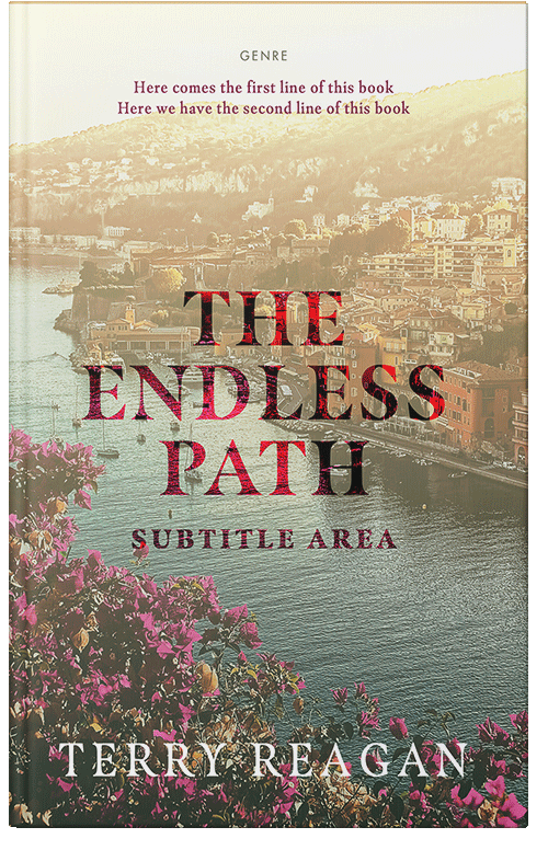 Front view of Premade Travel Book Cover - Heathered Gray