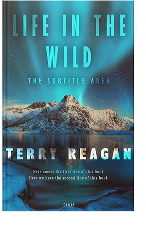 Pre Made Book Cover Pickled Bluewood